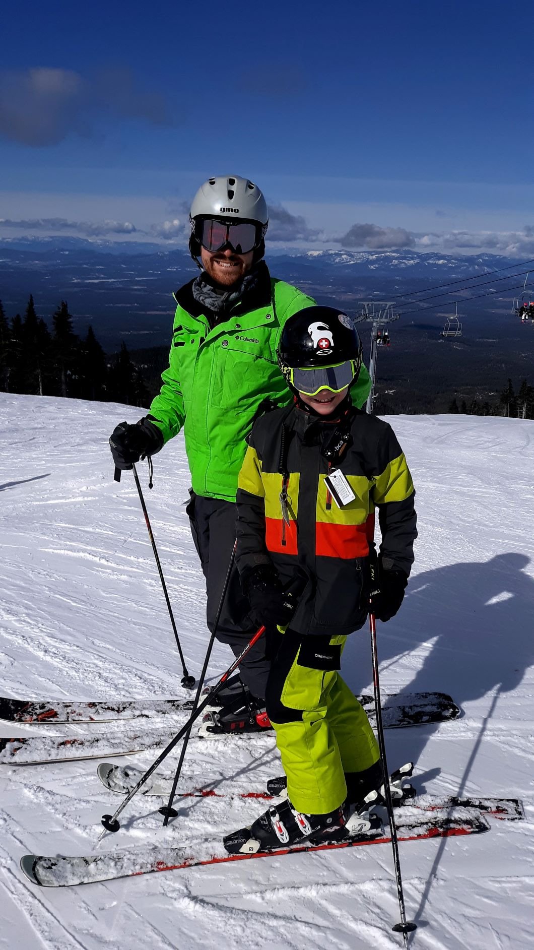 Cousin's skiing at Mount Spokane.