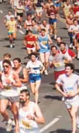 Bloomsday 1987. Sylvia finished the 12k in a smoking 51:45. Bloomsday 1987. Sylvia finished the 12k in a smoking 51:45.