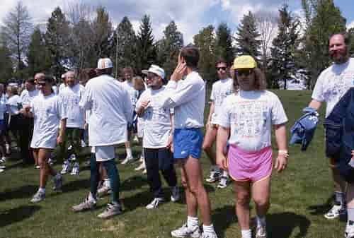 Bloomsday devotees. Photo courtesy of Lilac Bloomsday Run Association/Don Kardong