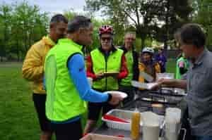Bike to Work Week kick off breakfast. Photo: Hank Greer