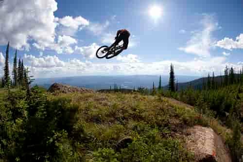 Flying high at Whitefish Mountain Resort. Photo: Camas Ellingson