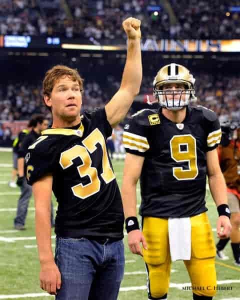 Steve Gleason at a Saints home game. Photo courtesy of Team Gleason Facebook page
