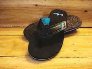 Embossed in the foot strap is one of the company's slogan's, "I'm at the Lake." Photo courtesy of Lakes Brand