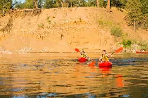 Putting in at Peaceful Valley with ROW guides and the brewers from Steam Plant Brewing. Photo: Aaron Theisen