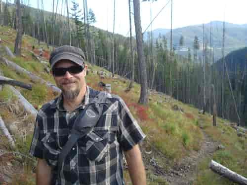 OTM Editor Derrick Knowles doing what he loves most, hiking.