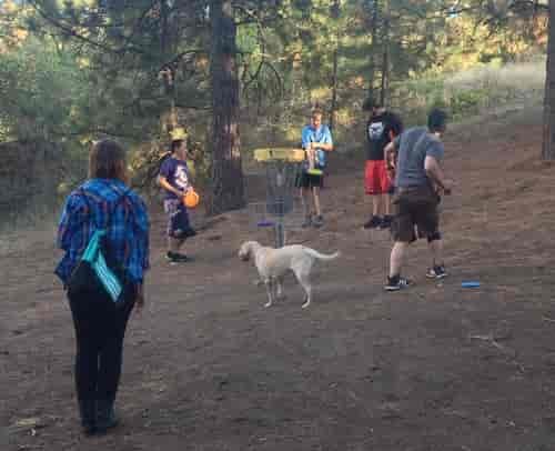 Spokane pro-player and course designer Jeremy Thornton says he makes friends whenever he plays and learns from everyone, whether they are 14 or 74. Photo: Bea Lackoff