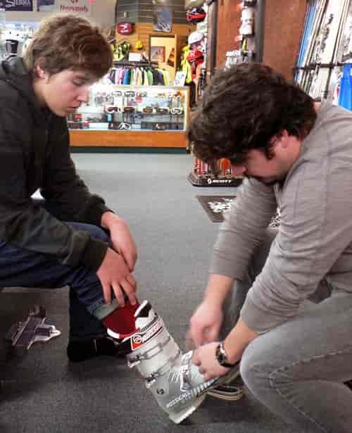 Whether you have just received your brand new ski boots in the mail or are heading to your local shop to check out boots, you will need to try them on to make sure they fit properly.
