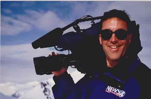 Jim Bolser shooting skiing for KXLY.