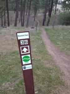 Trail sign at Camp Sekani