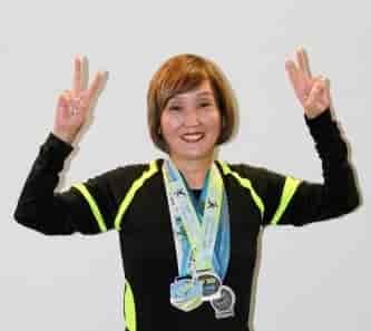 Koga-Kennelly racking up the marathon medals.