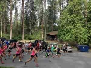 Start of last year's Dad's Day Dash 5K at Manito Park