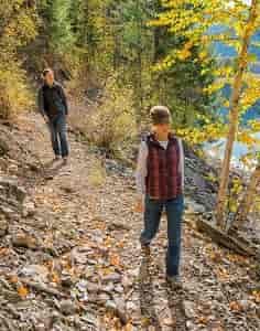 There are plenty of trails along the loop to stretch your legs and enjoy fall colors. // Photo: Aaron Theisen.