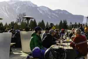 The Rockford has views to drink to. // Photo: Grant Gunderson. Photo courtesy of Revelstoke Mountain Resort.