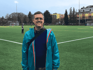 Photo of Jon Snyder at Cal Anderson Park in Seattle.