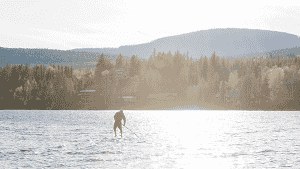 Paddleboarding at Jimsmith Lake. Photo by Aaron Theisen.