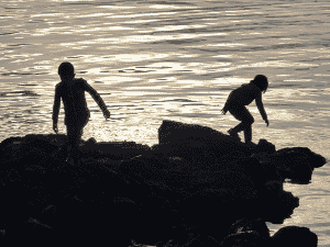 Photo of kids playing by Amy Silbernagel McCaffree.