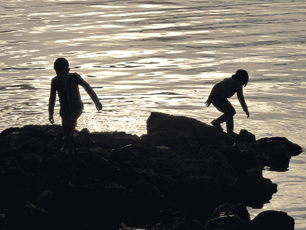 Photo of kids playing by Amy Silbernagel McCaffree.