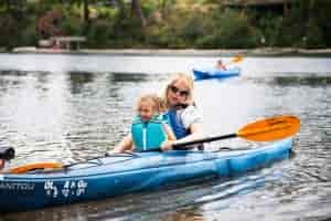 Photo of kayaker by Rachael Becker.
