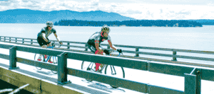 Photo of racers along Chafe 150.