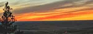 Photo of sunset over the Palouse.