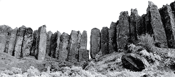 Photo of the Feathers at Vantage climbing area.