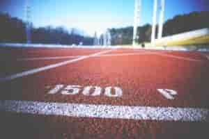 Close up photo of a track.