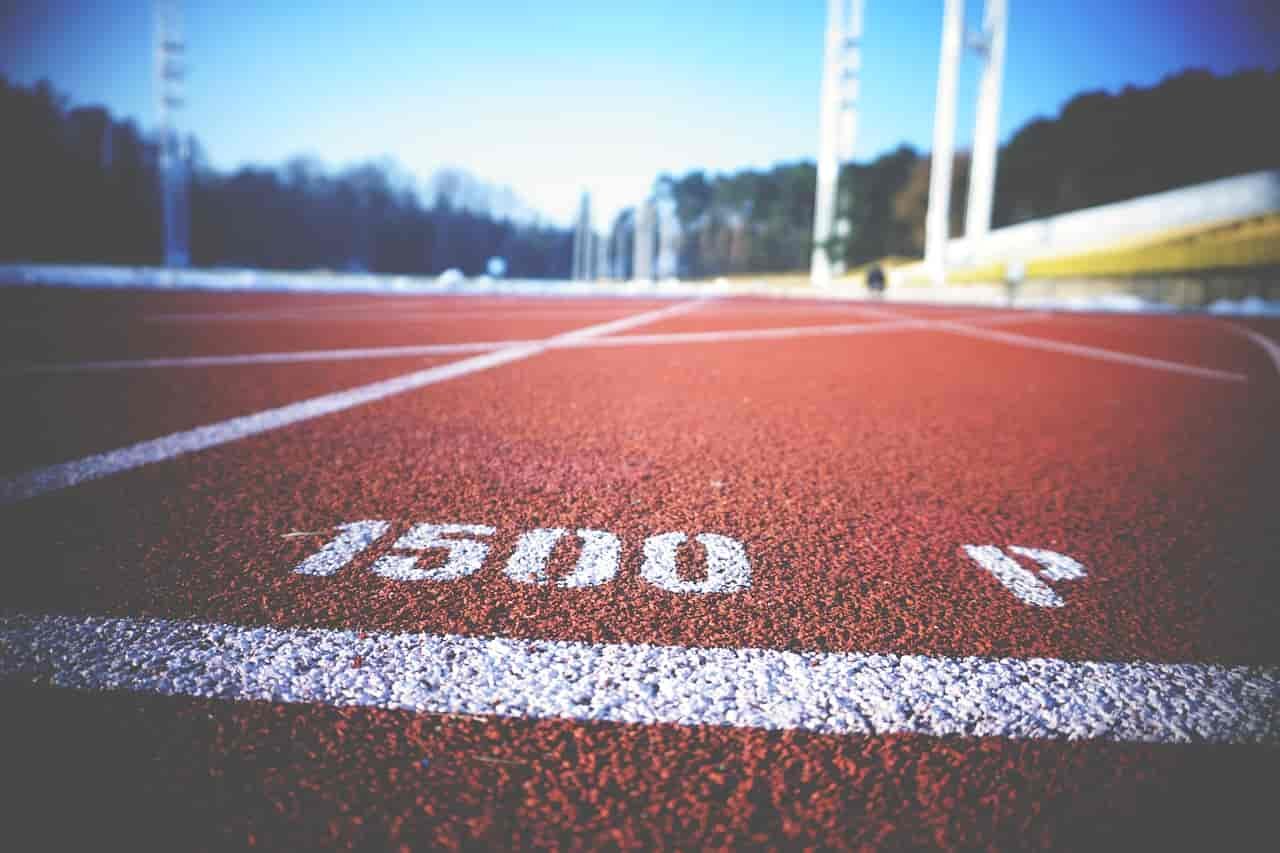 Close up photo of a track.