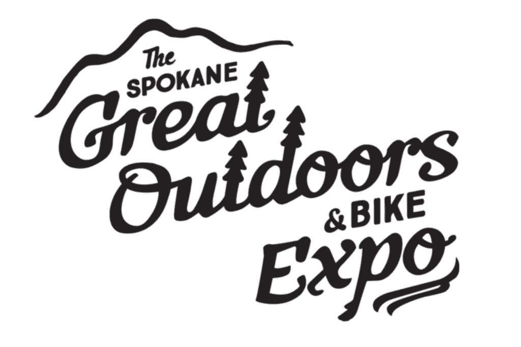 Graphic logo for The Spokane Great Outdoors & Bike Expo