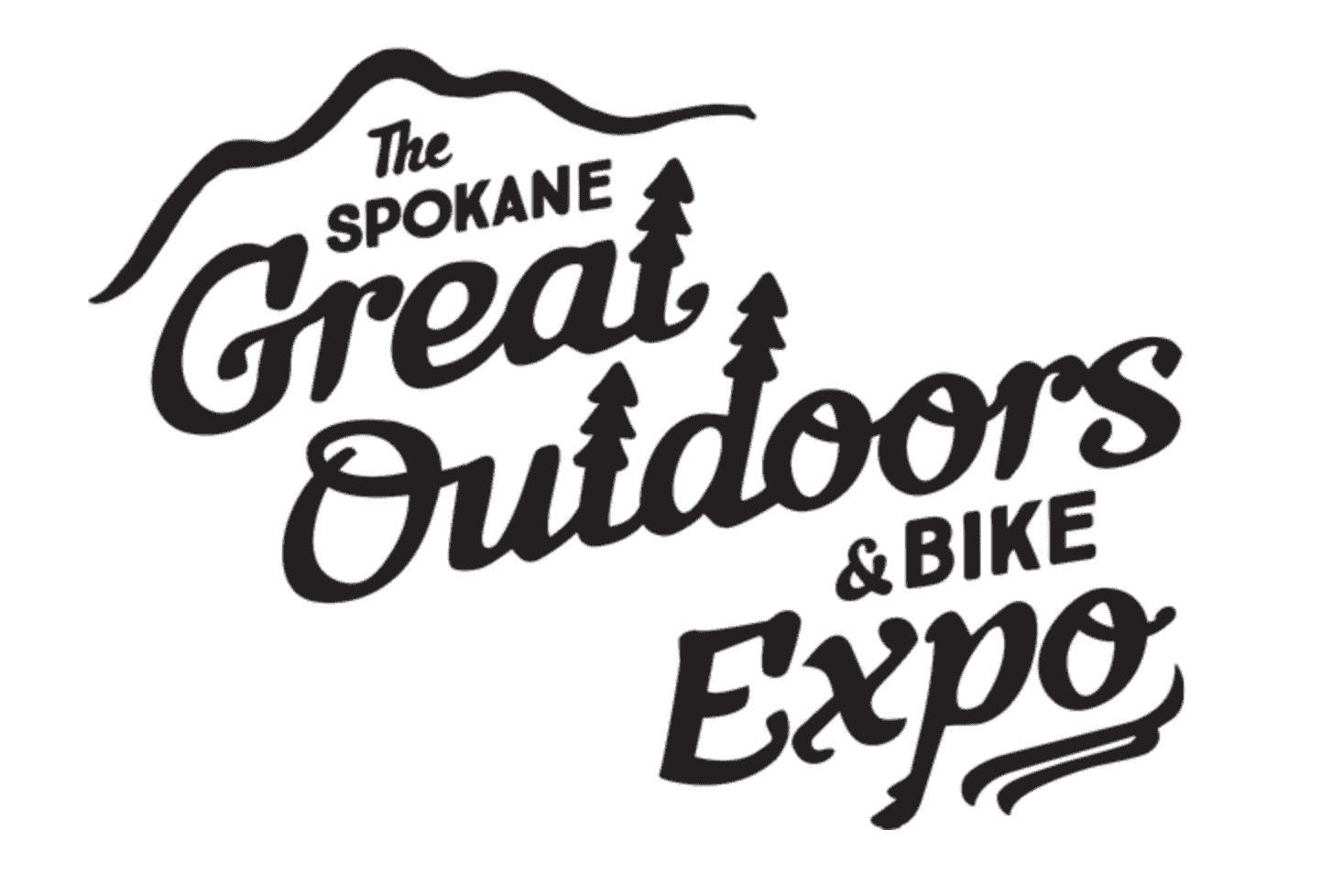 Graphic logo for The Spokane Great Outdoors & Bike Expo