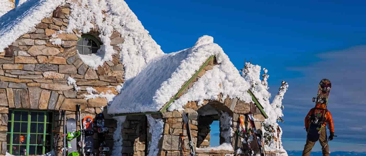 Photo of hut on Mount Spokane.