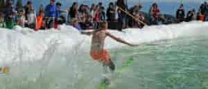 Kid pond skimming at Schweitzer_photo courtesy Schweitzer Mountain Resort.