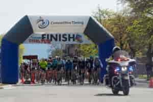 A bike marathon start.