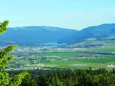 Liberty Lake sparkles in the distance from an Antoine Peak vantage point. // Photo: Holly Weiler.